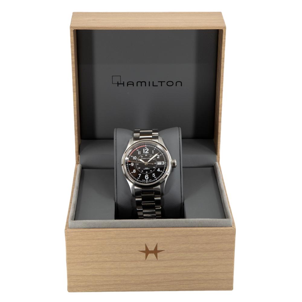 H70595133-Hamilton Men's H70595133 Khaki Field Date Display Watch