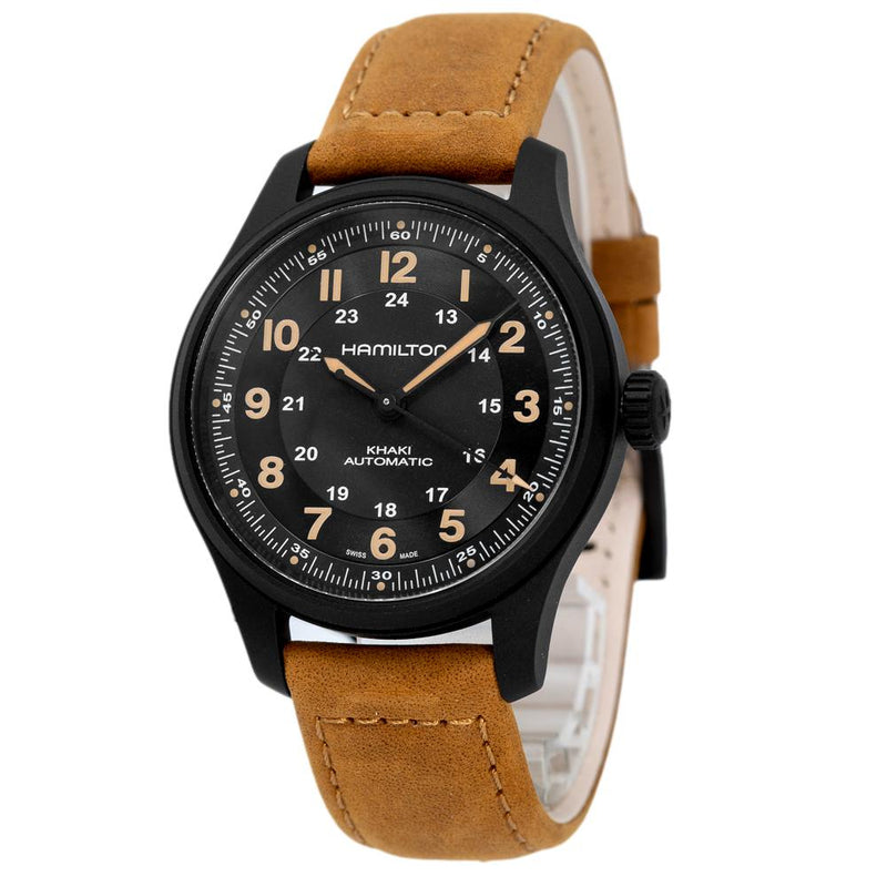 H70665533-Hamilton Man's H70665533 Khaki Field Titanium Auto Watch 