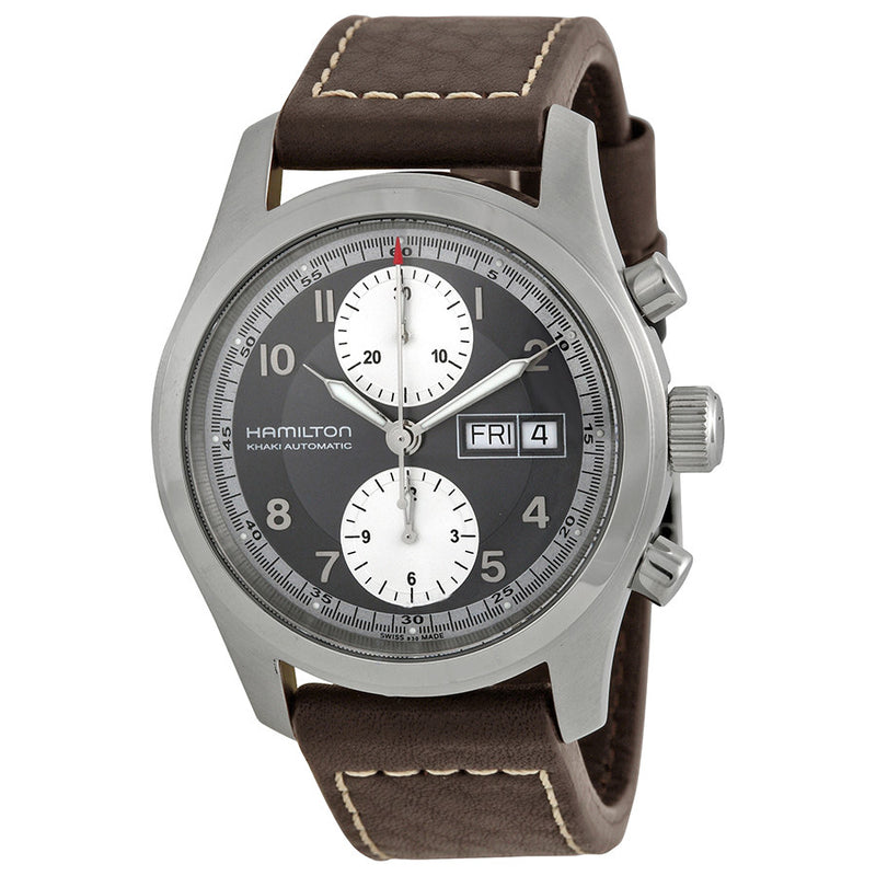 H71566583-Hamilton Men's H71566583 Chronograph Black Dial Watch