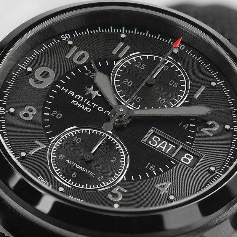 H71626735-Hamilton Men's H71626735 Khaki Field Auto Chrono Watch