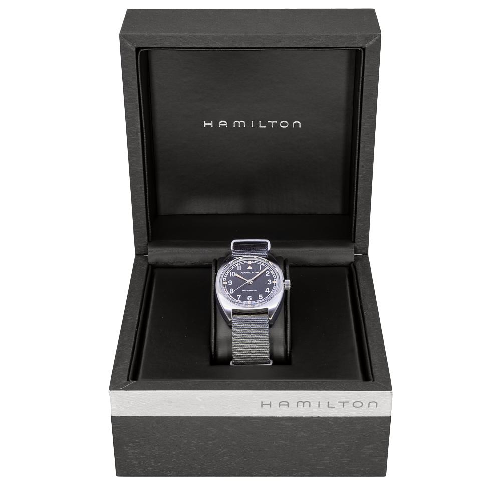  H76419931-Hamilton H76419931 Khaki Pilot Pioneer Black Dial Watch
