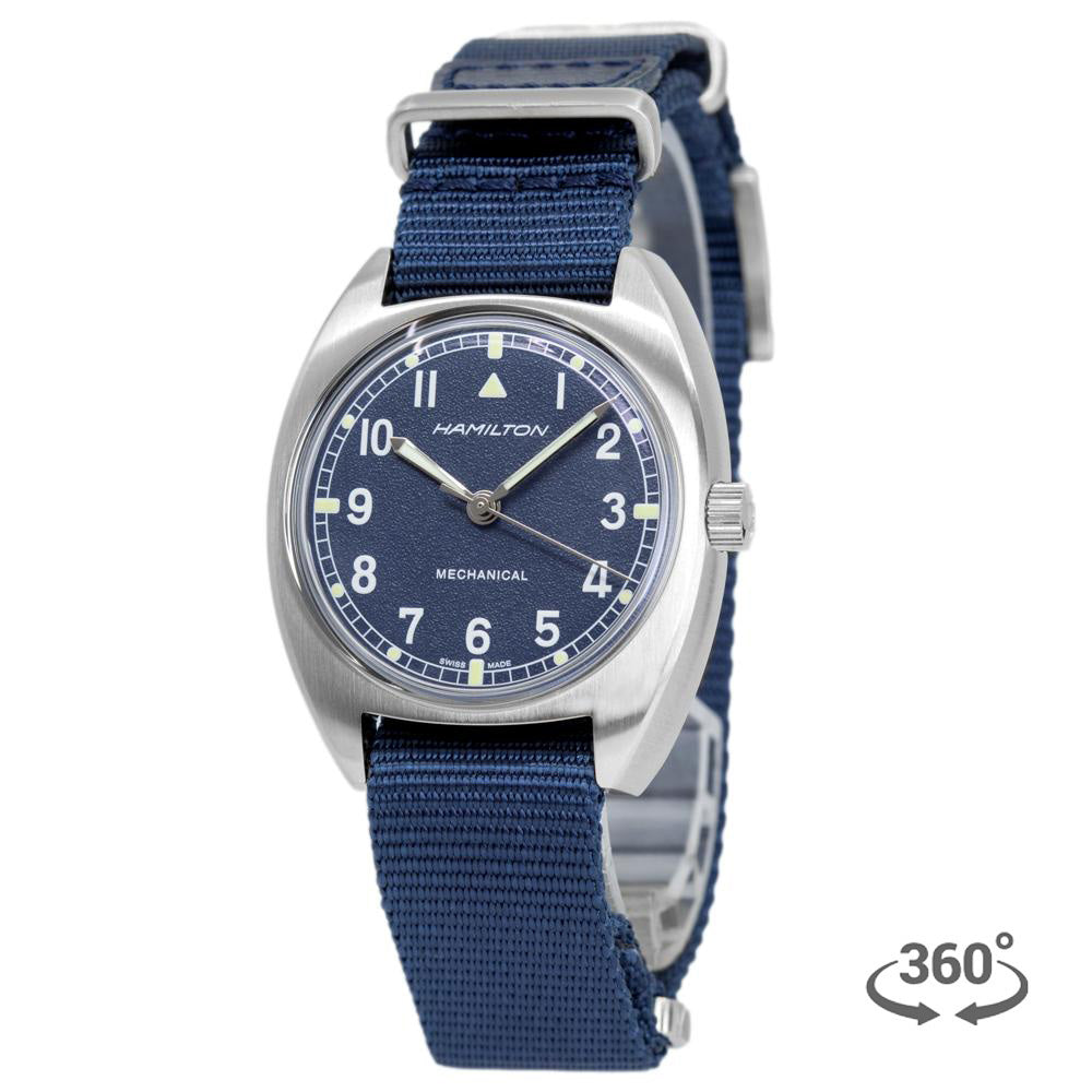 H76419941-Hamilton Men's H76419941 Khaki Aviation Pilot Blue Watch
