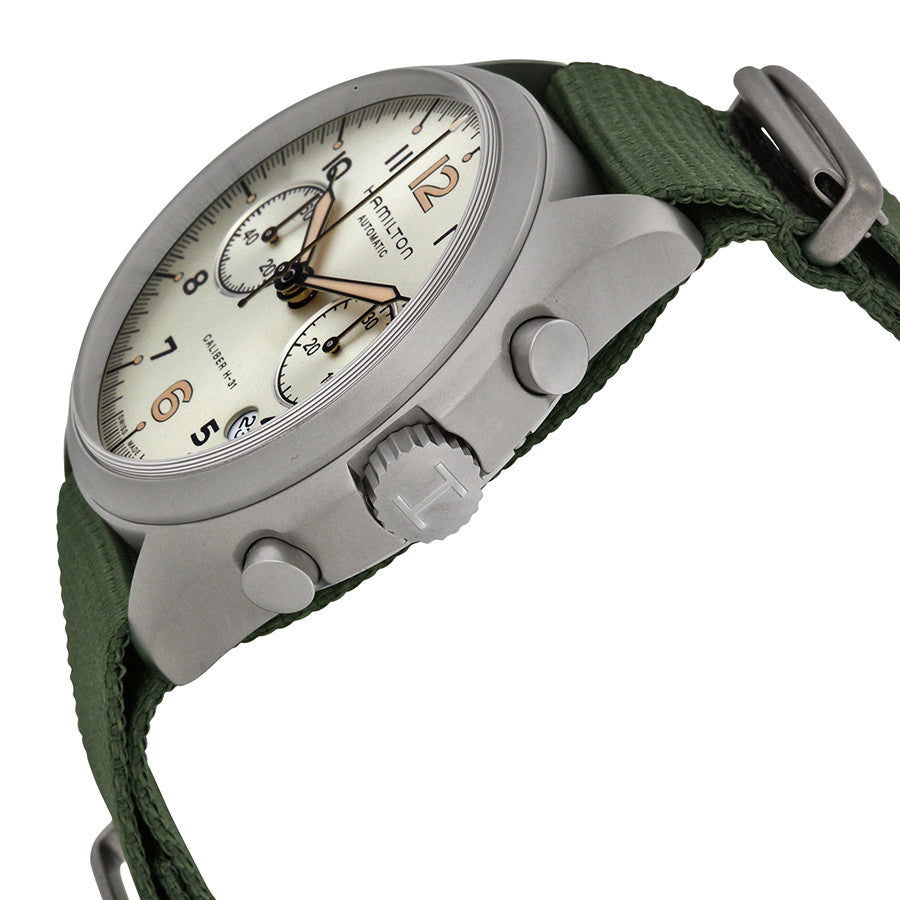 H76456955-Hamilton Men's H76456955 Khaki Aviation Pilot Pioneer Watch