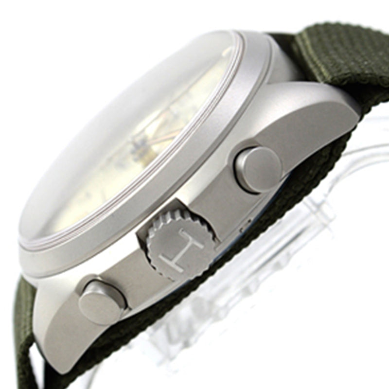 H76456955-Hamilton Men's H76456955 Khaki Aviation Pilot Pioneer Watch