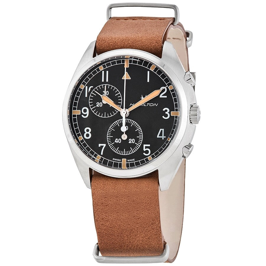 H76522531-Hamilton Men's H76522531 Khaki Pilot Chrono Pioneer Watch