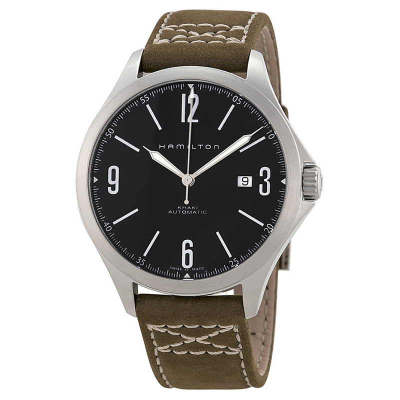 H76665835-Hamilton Men's H76665835 Khaki Aviation Black Dial Watch