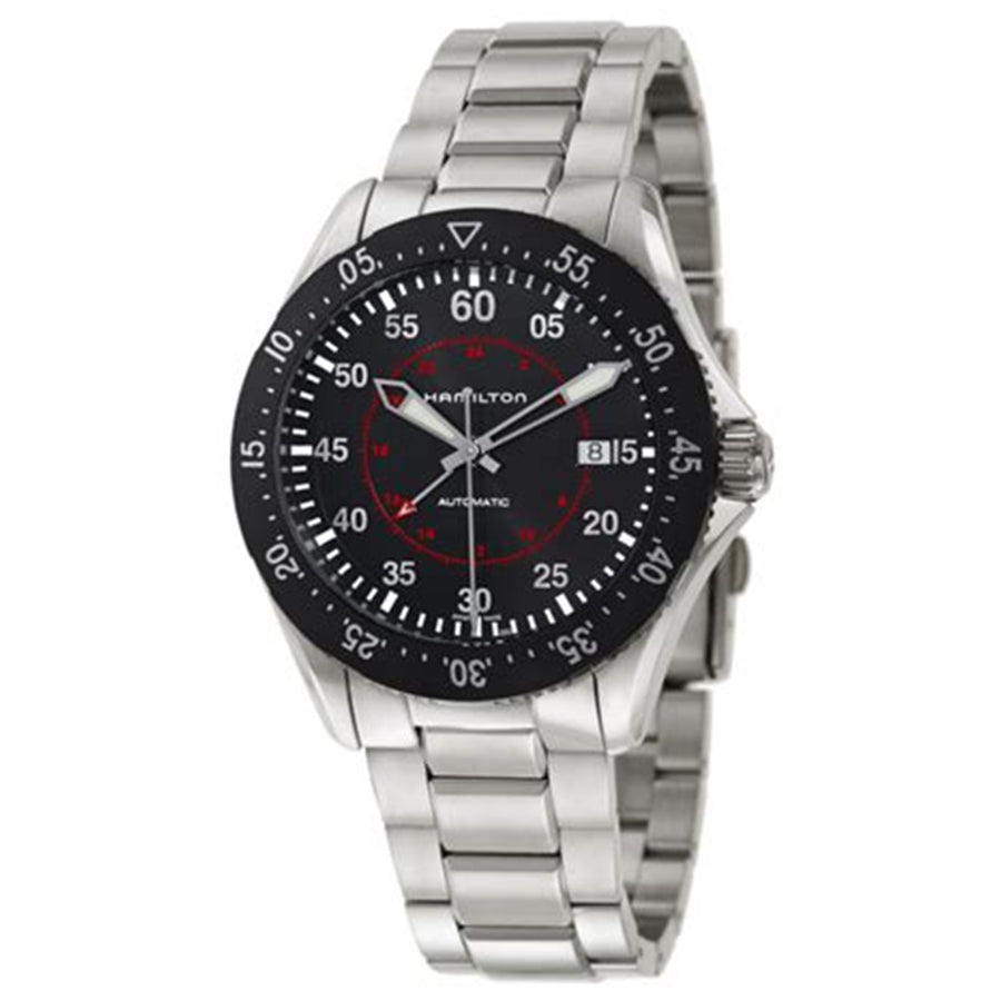 H76755135-Hamilton Men's H76755135 Khaki Aviation Pilot GMT Watch