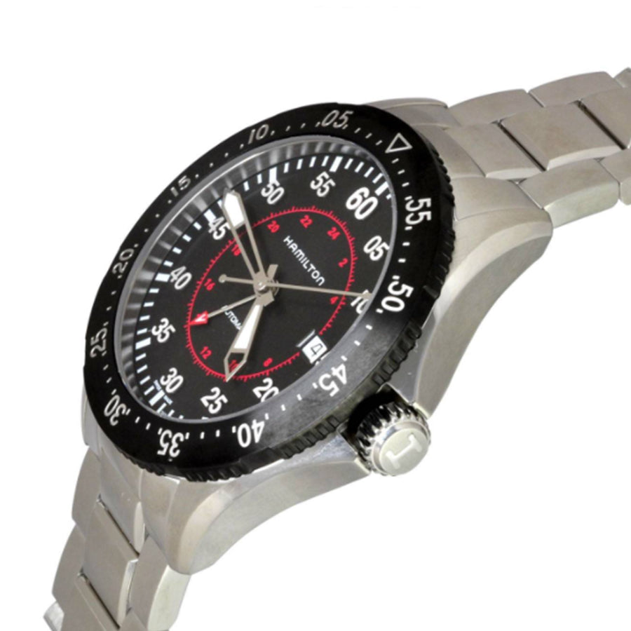 H76755135-Hamilton Men's H76755135 Khaki Aviation Pilot GMT Watch