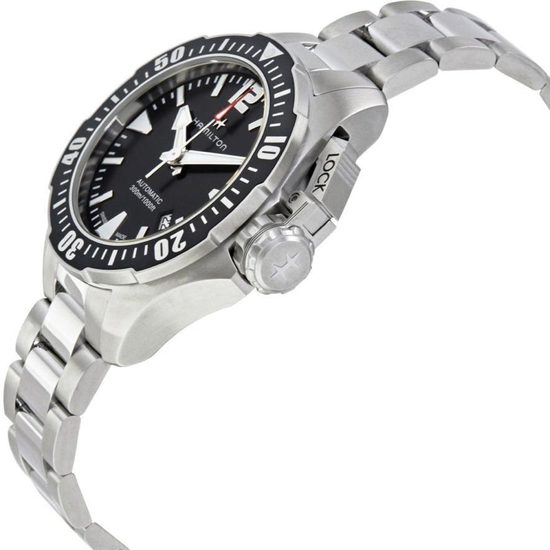 H77605135-Hamilton Men's H77605135 Khaki Navy Frogman Auto Watch