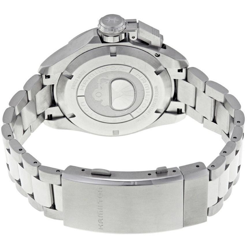 H77605135-Hamilton Men's H77605135 Khaki Navy Frogman Auto Watch