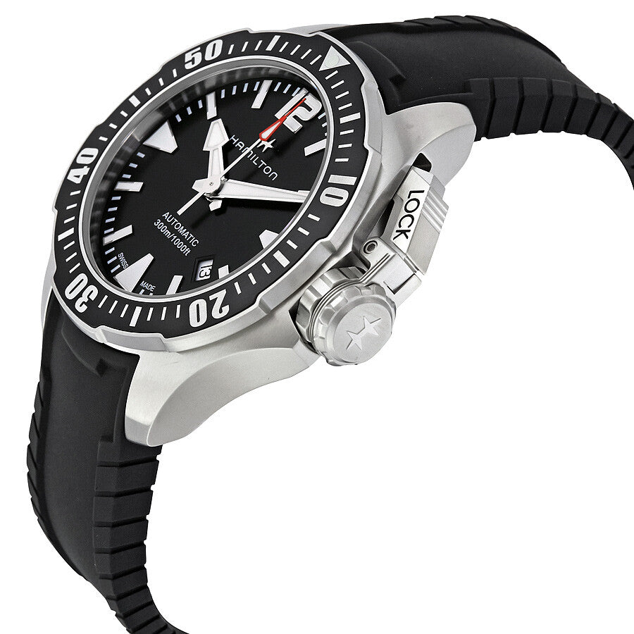 H77605335-Hamilton Men's H77605335 Khaki Navy Frogman Auto Watch