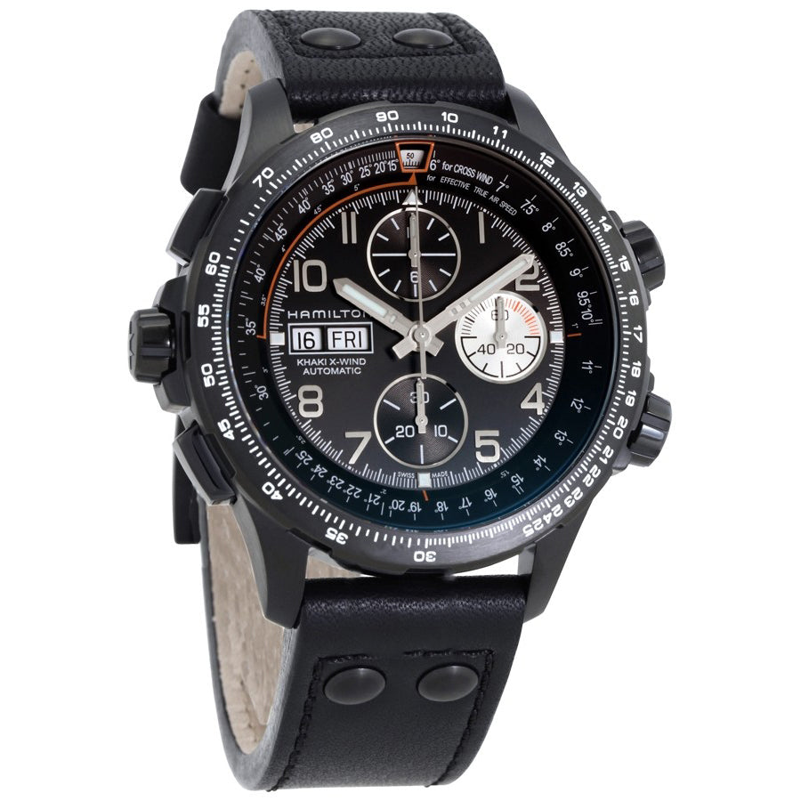 H77736733-Hamilton Men's H77736733 Khaki Aviation X-Wind Chrono Watch