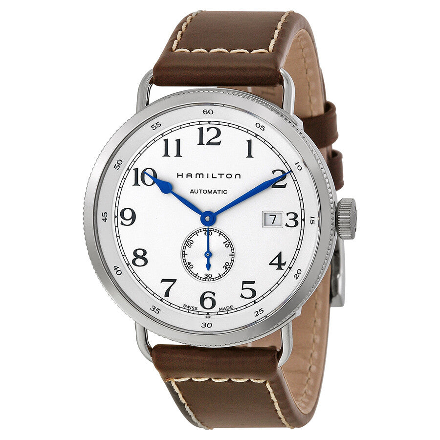H78465553-Hamilton Men's H78465553 Navy Pioneer Silver Dial Watch