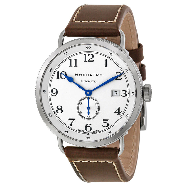 H78465553-Hamilton Men's H78465553 Navy Pioneer Silver Dial Watch