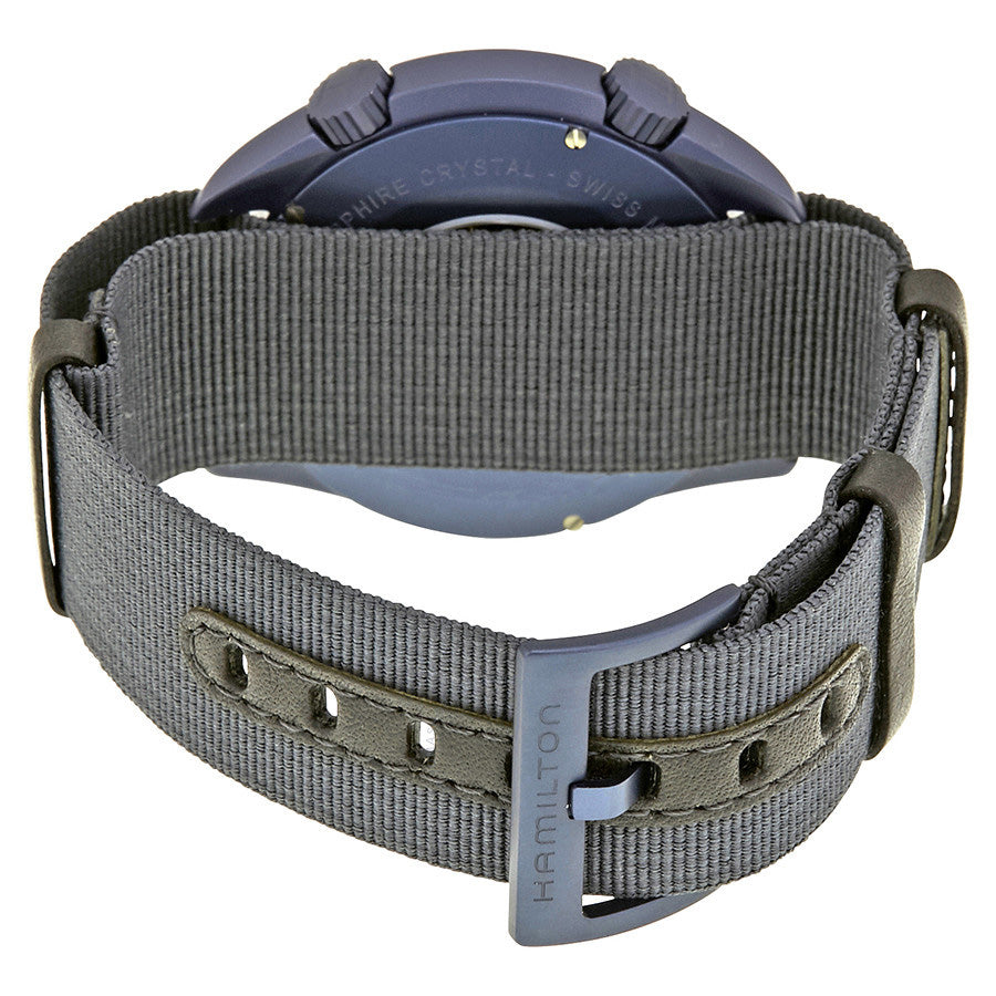 H80495845-Hamilton Men's H80495845 Khaki Aviation Blue Dial Watch