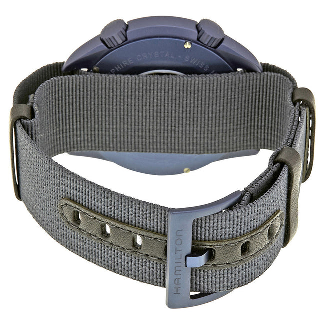 H80495845-Hamilton Men's H80495845 Khaki Aviation Blue Dial Watch