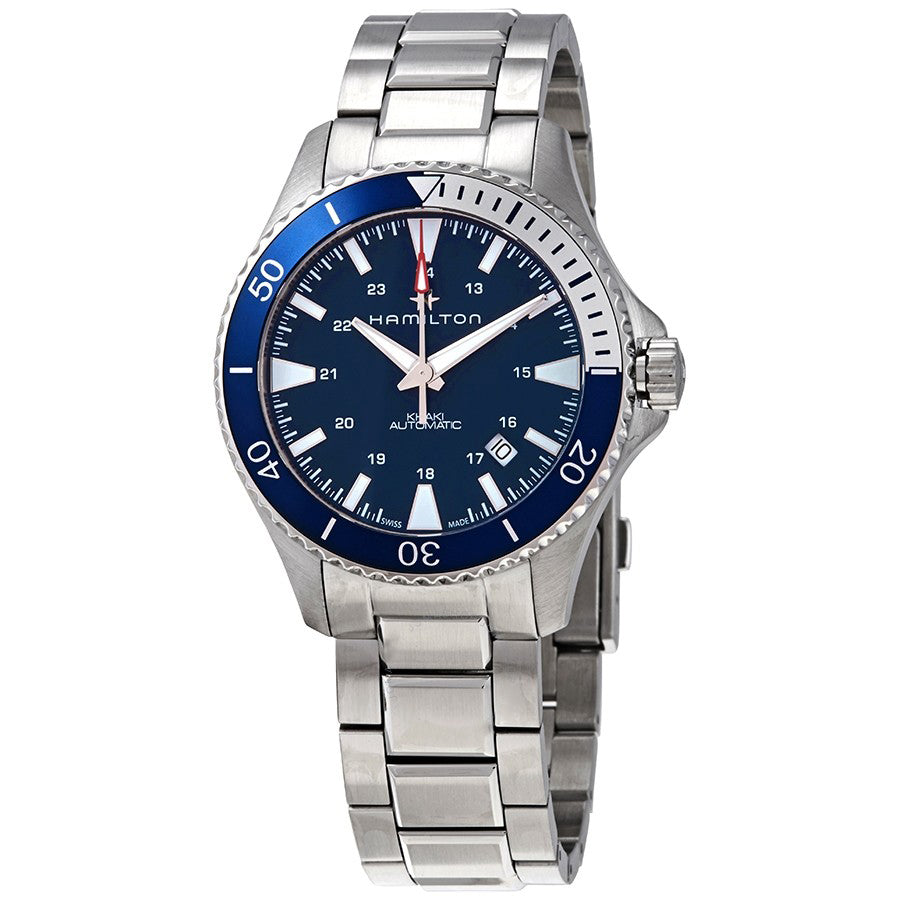 H82345141-Hamilton Men's H82345141 Khaki Navy Scuba Date Display Watch