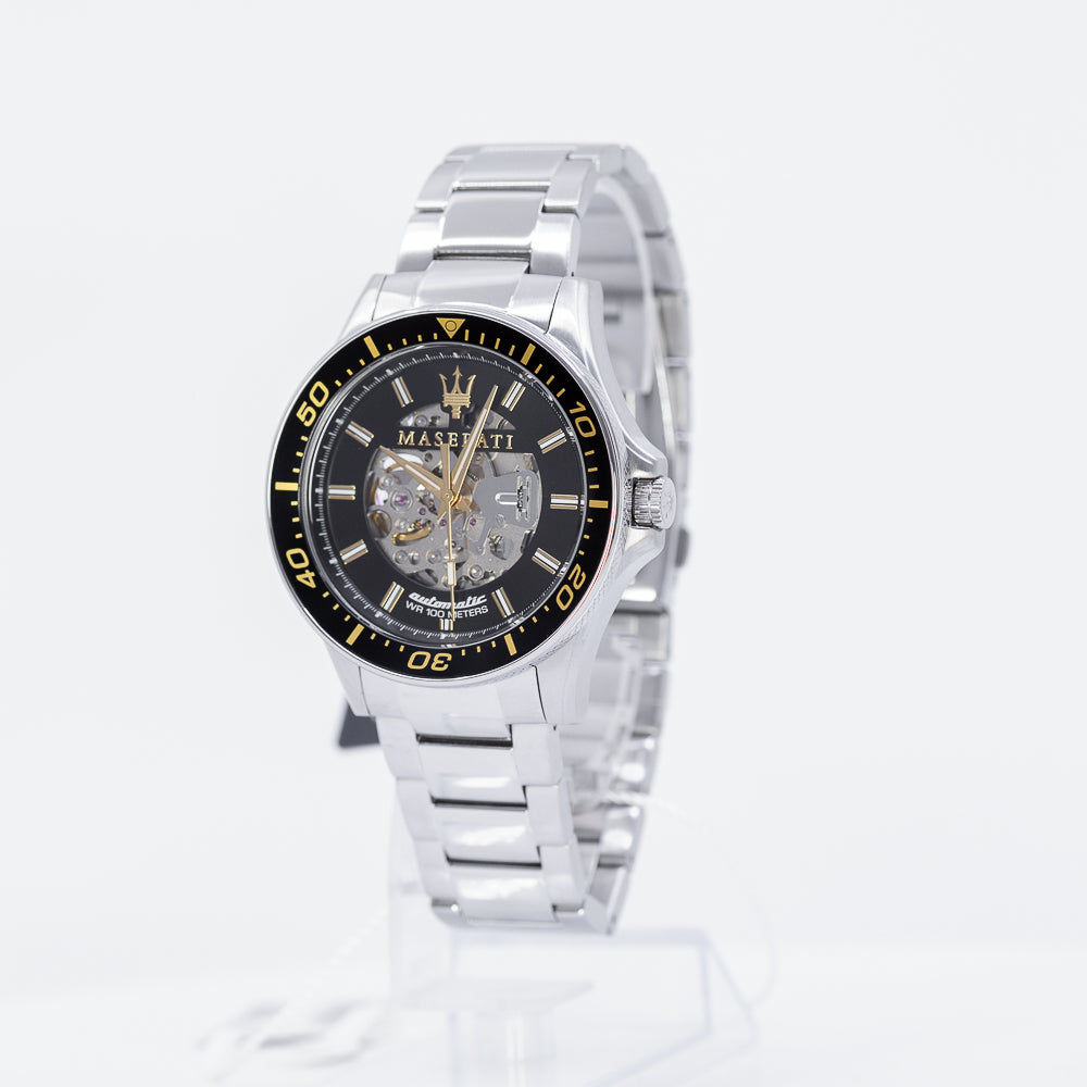 R8823140002-Maserati Men's R8823140002 SFIDA Skeleton Dial Watch