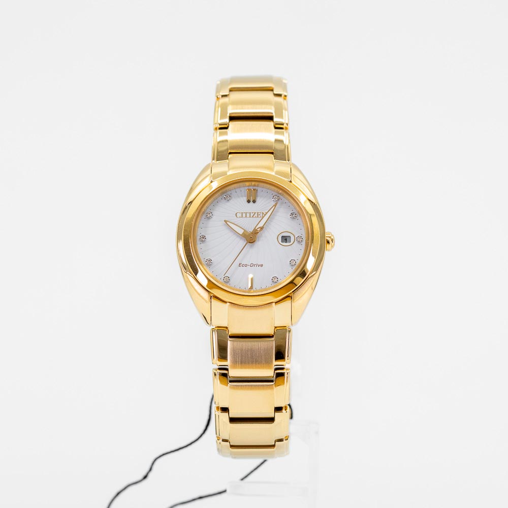 EM0313-54A-Citizen Ladies EM0313-54A  Gold-Tone Watch 