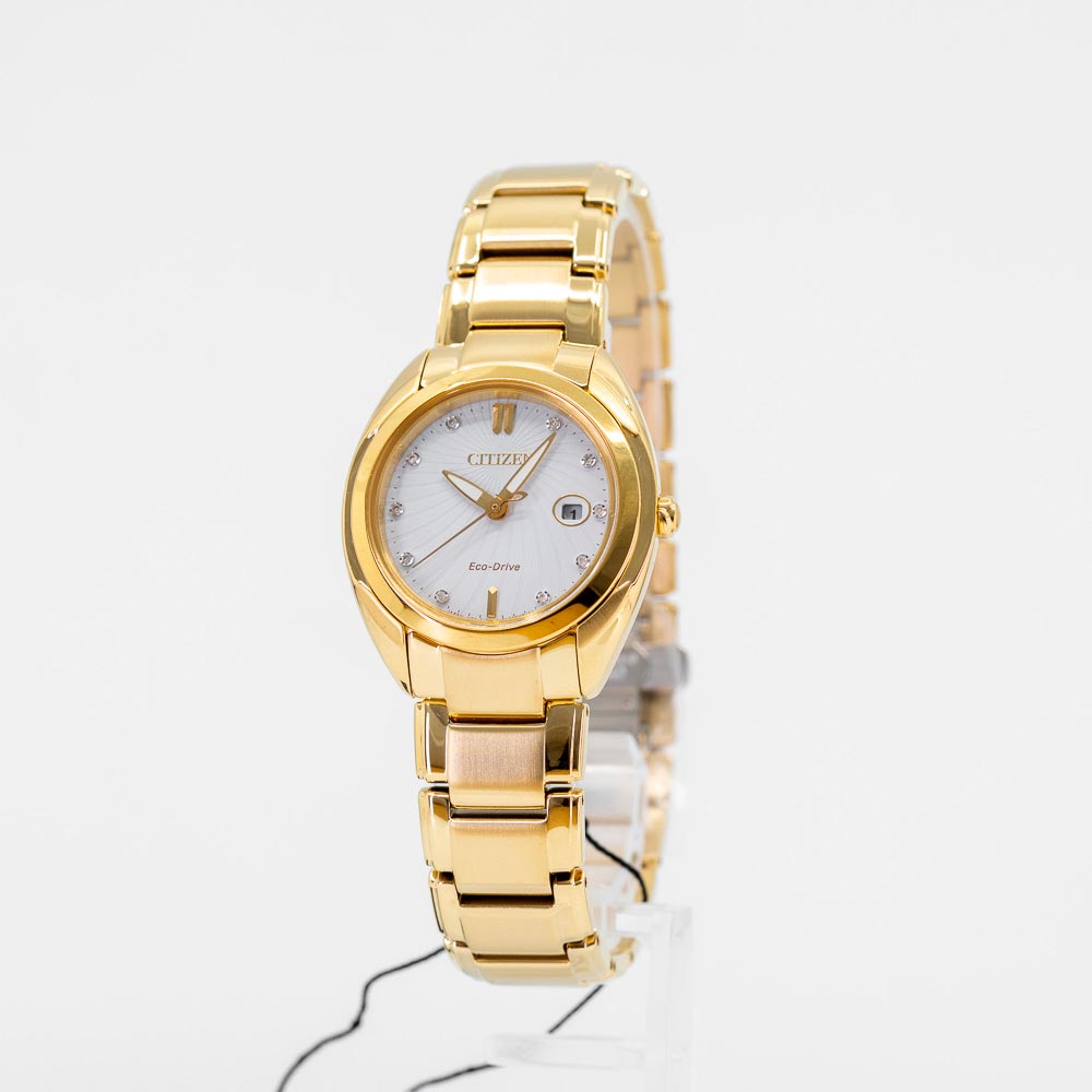 EM0313-54A-Citizen Ladies EM0313-54A  Gold-Tone Watch 