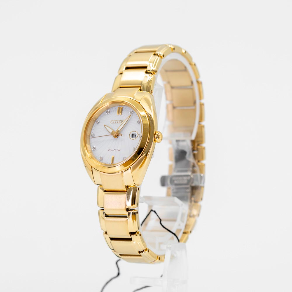 EM0313-54A-Citizen Ladies EM0313-54A  Gold-Tone Watch 
