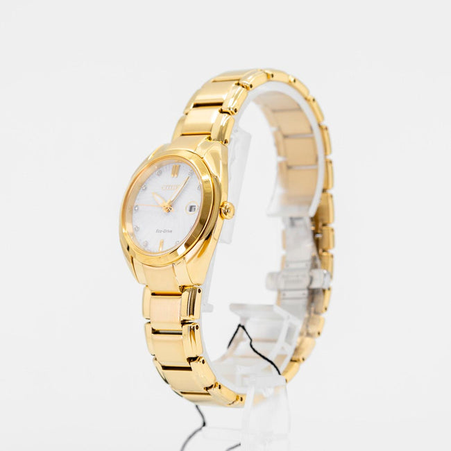 EM0313-54A-Citizen Ladies EM0313-54A  Gold-Tone Watch 