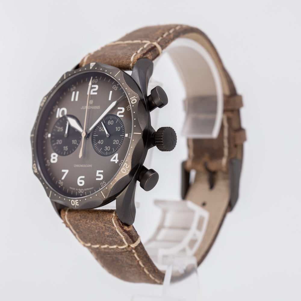 027/3794.00-Junghans Men's 027379400 Meister Pilot Brown Watch