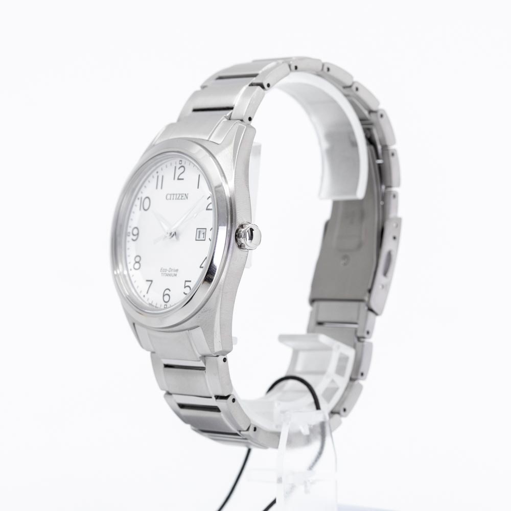 AW1640-83A-Citizen Men's AW1640-83A Super Titanium Silver Dial Watch