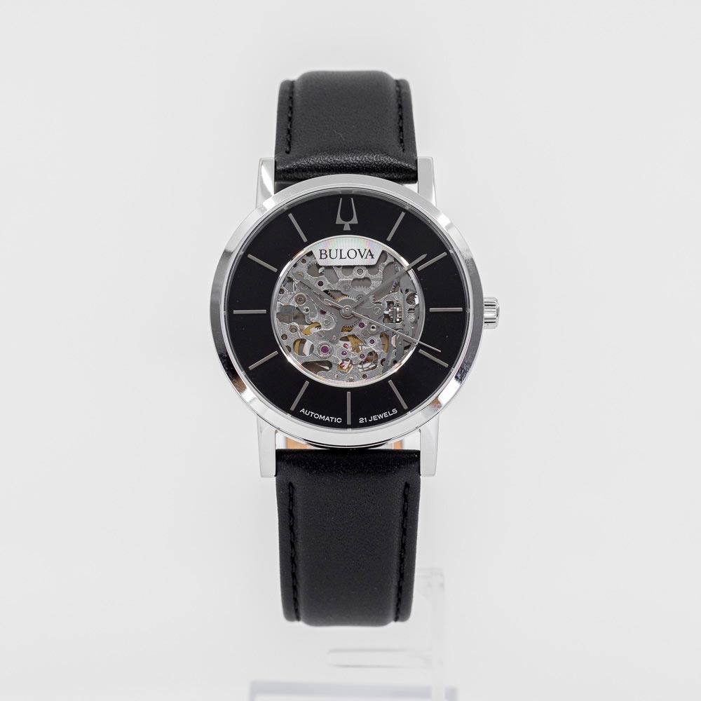 96A279-Bulova Men's 96A279 Clipper Black Dial Auto Watch