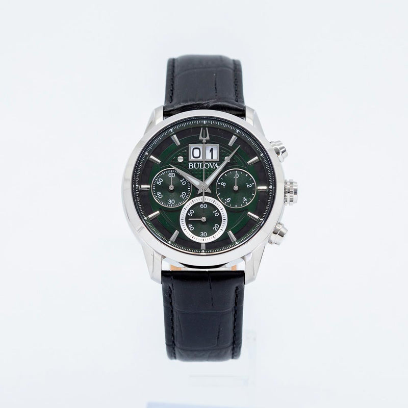 96B310-Bulova Men's 96B310 Classic Green Dial Watch