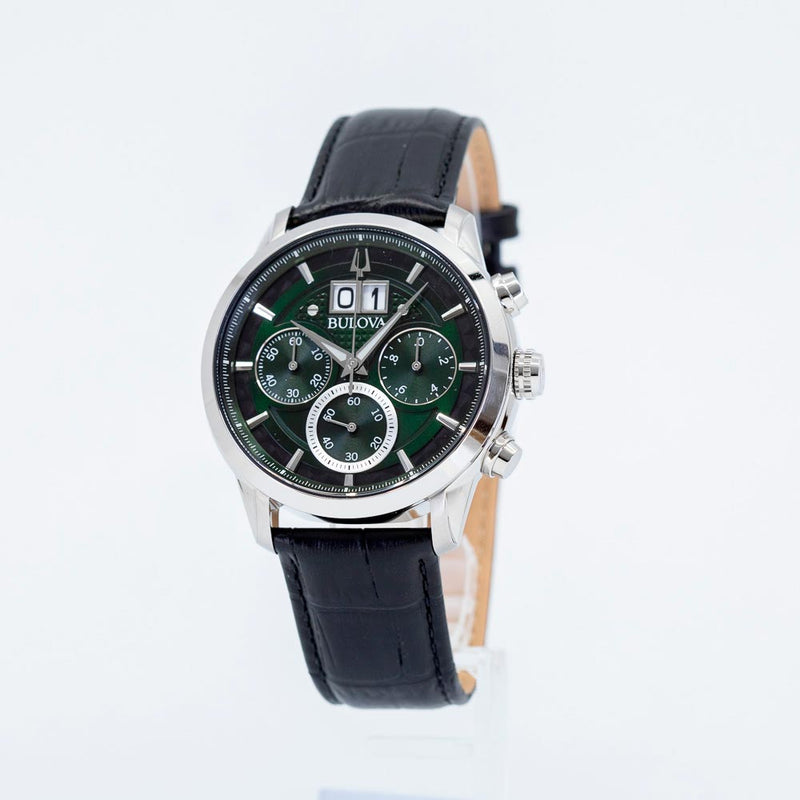 96B310-Bulova Men's 96B310 Classic Green Dial Watch