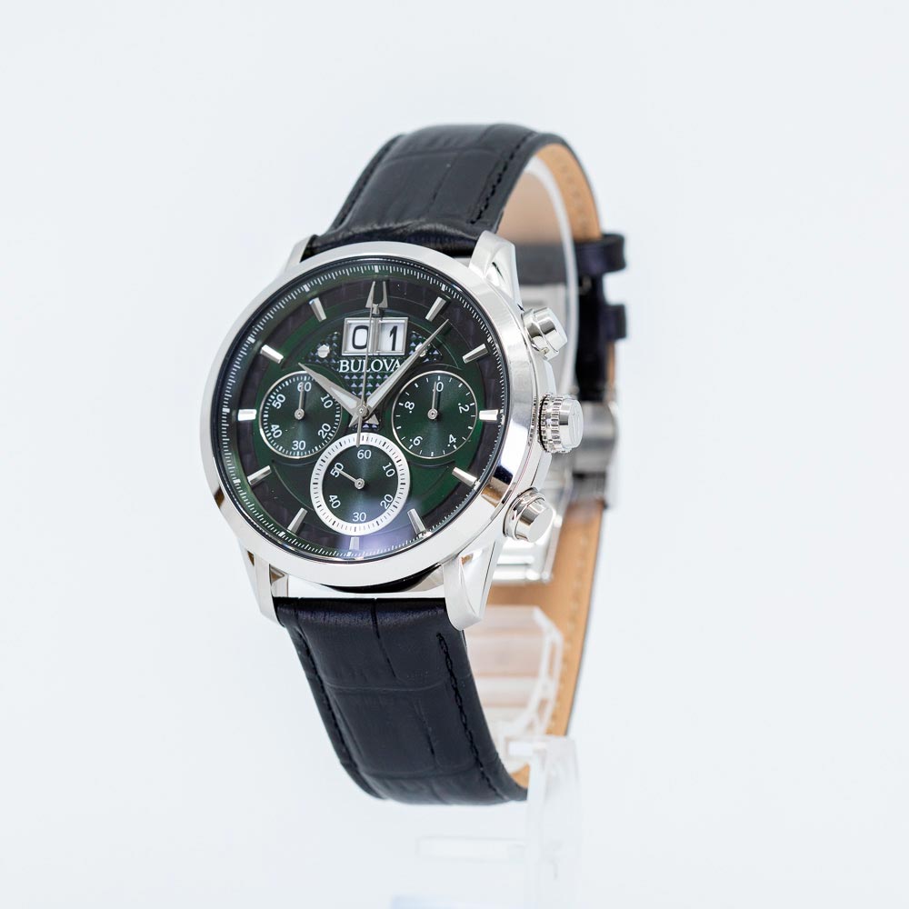 96B310-Bulova Men's 96B310 Classic Green Dial Watch