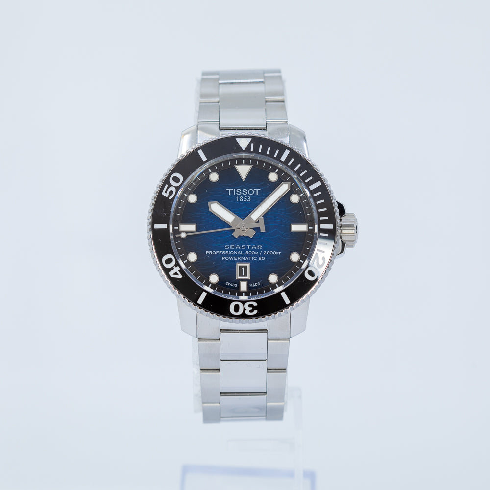 T1206071104101-Tissot T120.607.11.041.01 Seastar 2000 Blue Dial Watch