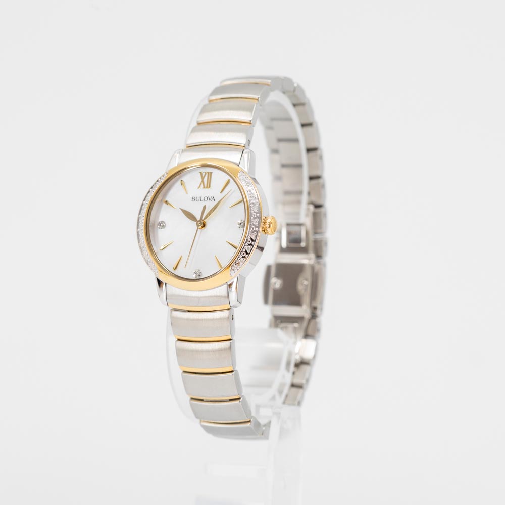 98R231-Bulova Ladies 98R231 Diamond Two Tones Watch