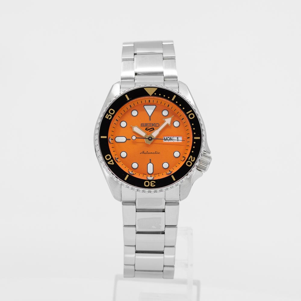 SRPD59K1-Seiko Men's SRPD59K1 5 Sports Orange Dial Watch
