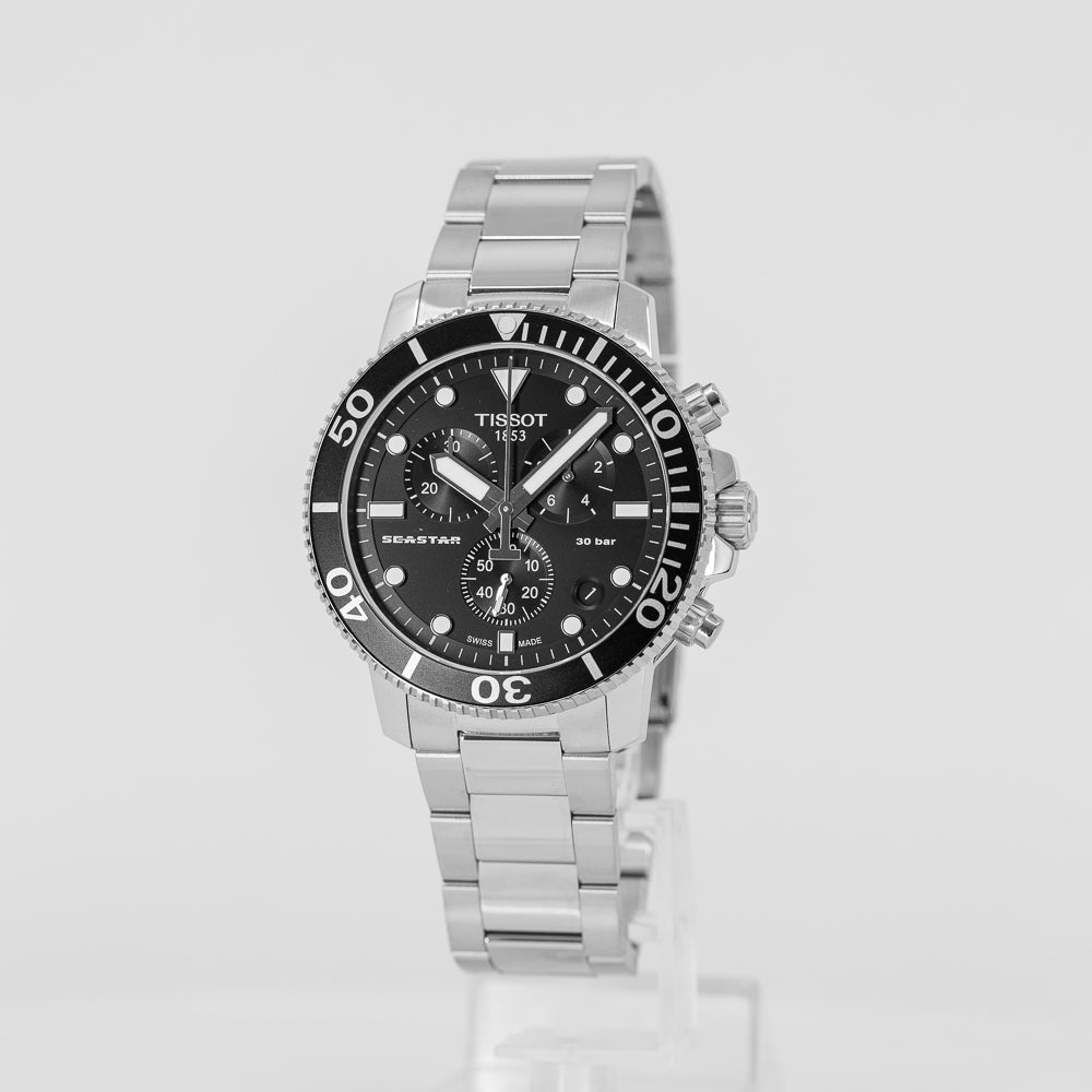 T1204171105100-Tissot Men's T120.417.11.051.00 Seastar Chronograph Watch