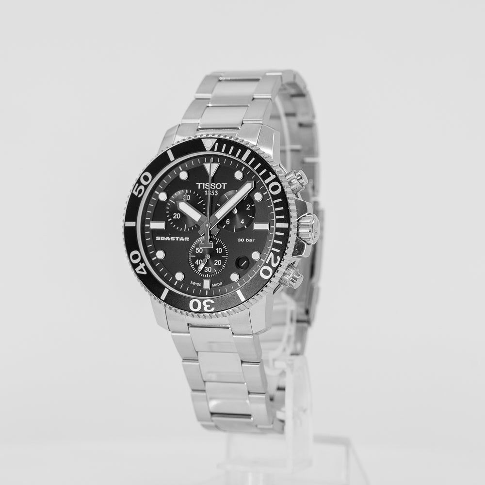 T1204171105100-Tissot Men's T120.417.11.051.00 Seastar Chronograph Watch