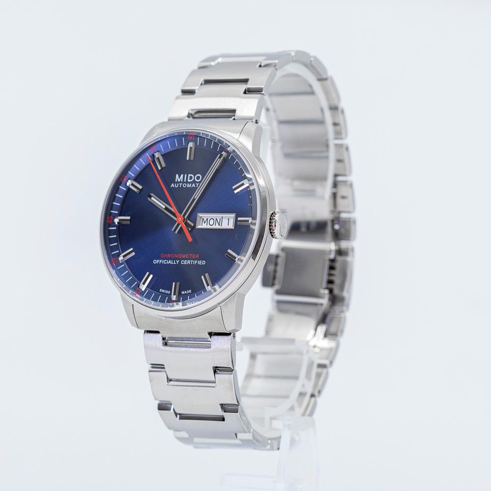 M0214311104100-Mido Men's M021.431.11.041.00 Commander II Blue Dial Watch