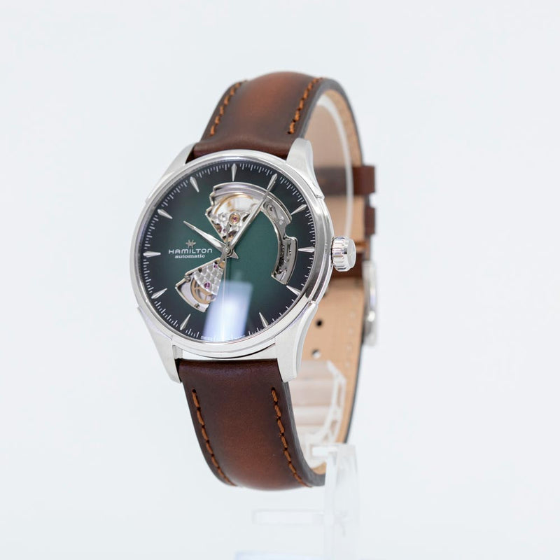 H32675560-Hamilton H32675560 Jazzmaster openheart Geen Dial Watch