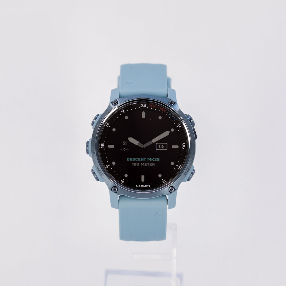 010-02403-07-Garmin 010-02403-07 Descent™ Mk2S Mineral Blue Smartwatch 