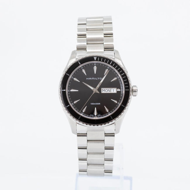 H37511131-Hamilton Men's H37511131 Jazzmaster Seaview Day Date Watch