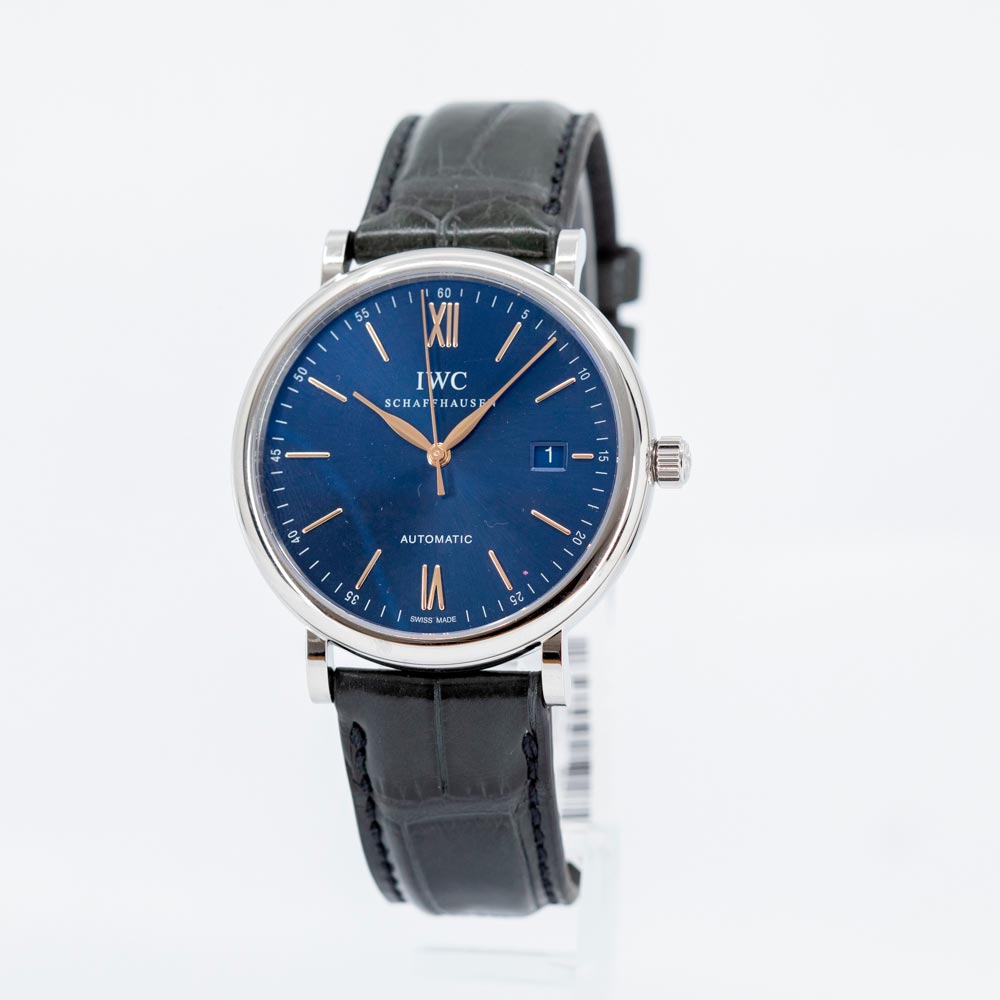 IW356523-IWC Men's IW356523 Portofino Blue Dial Auto Watch