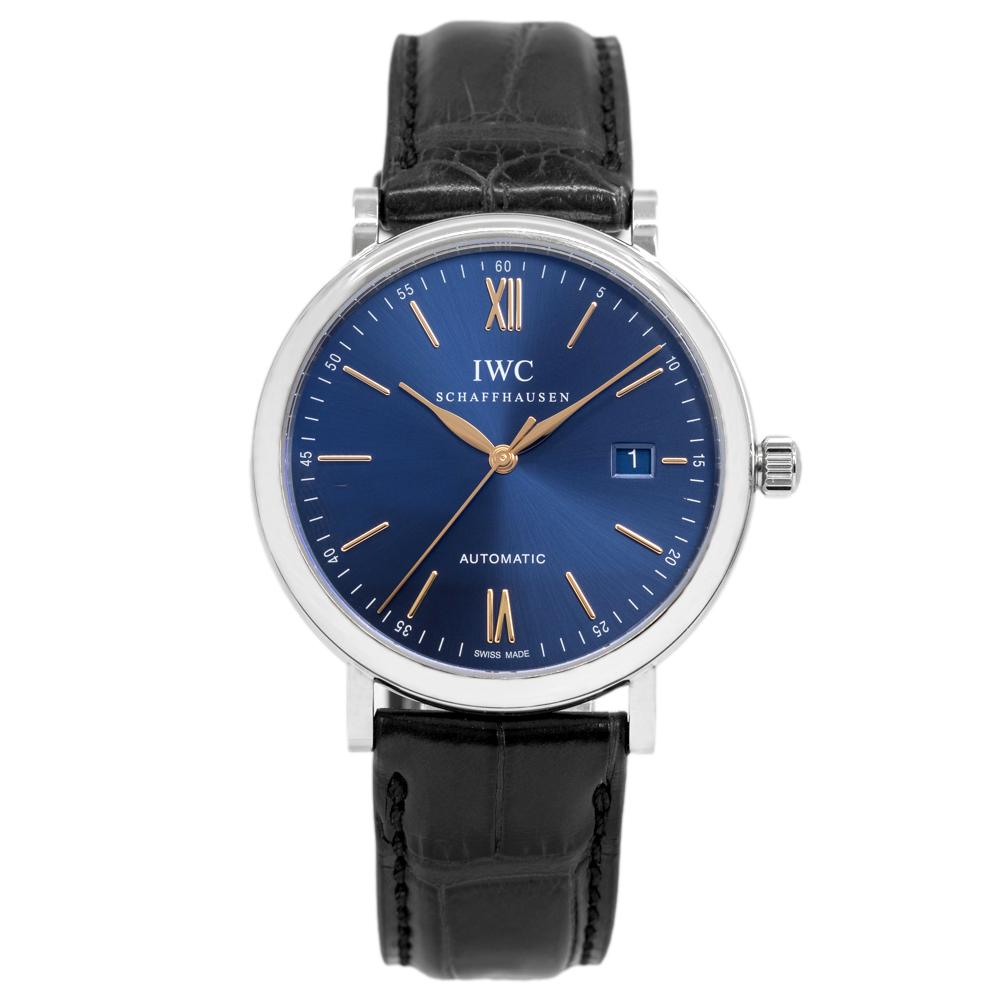 IW356523-IWC Men's IW356523 Portofino Blue Dial Auto Watch