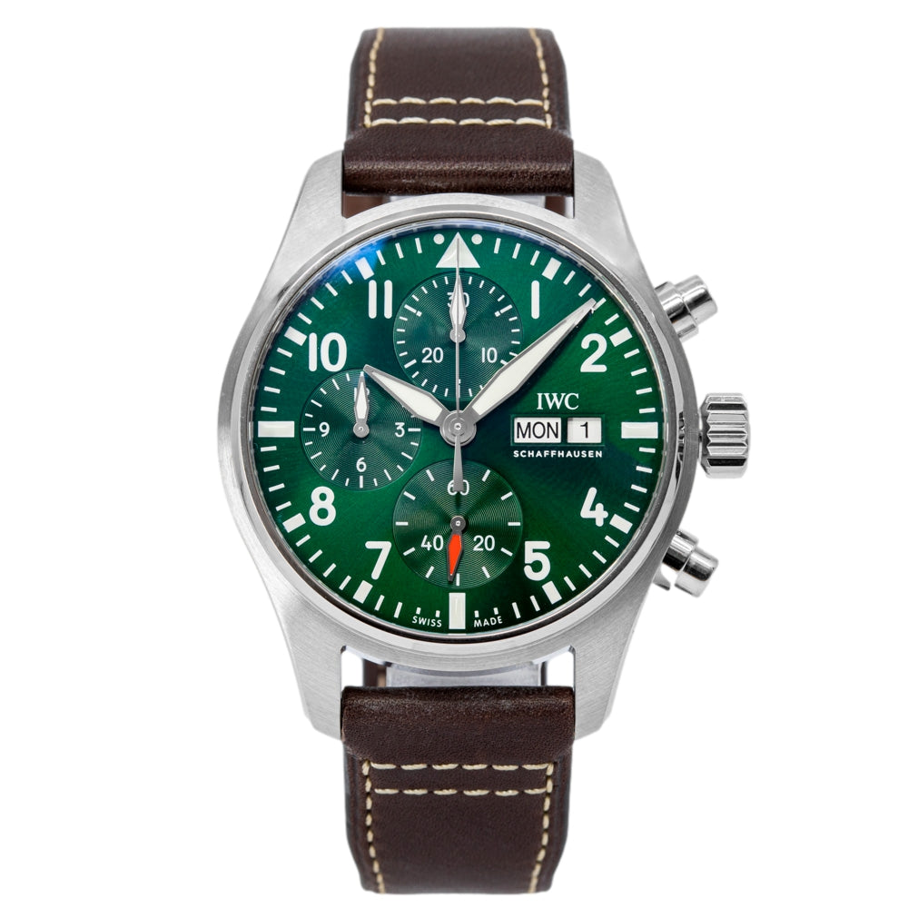IW388103-IWC IW388103 Pilot's 41 Green Dial Automatic Chronograph