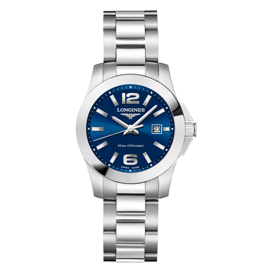 L33764966-Longines Ladies L3.376.4.96.6 Conquest Blue Dial Watch