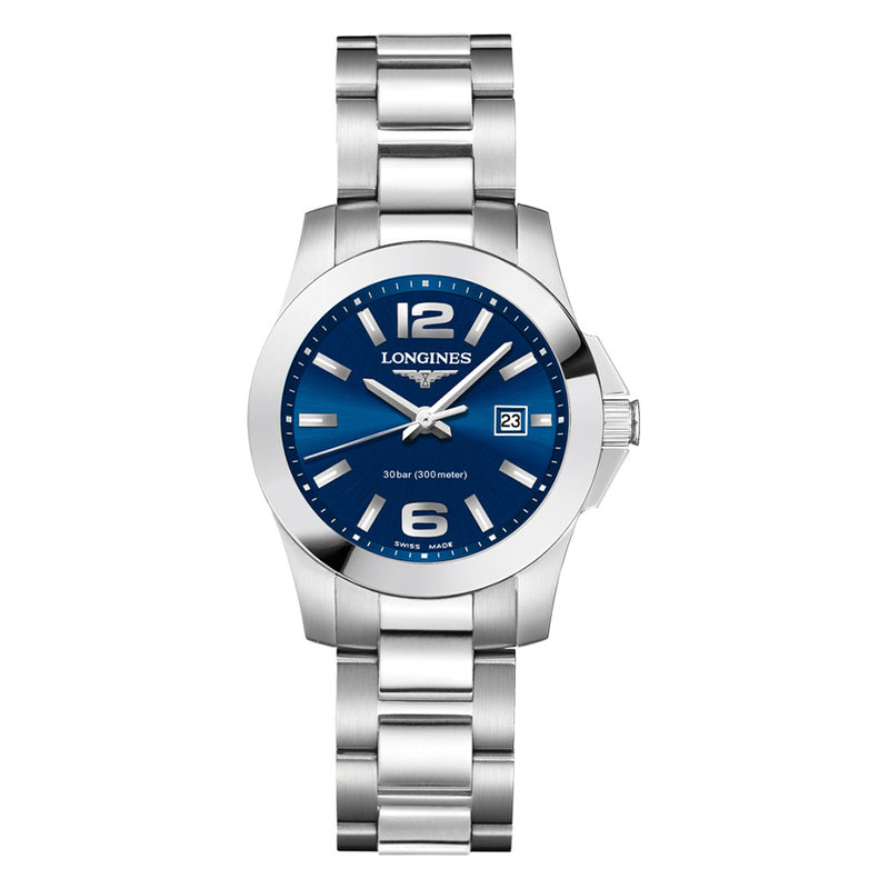 L33764966-Longines Ladies L3.376.4.96.6 Conquest Blue Dial Watch
