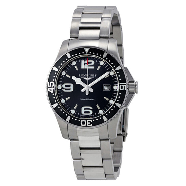 L37304566-Longines Men's L3.781.3.78.7  HydroConqest Black Dial  Watch