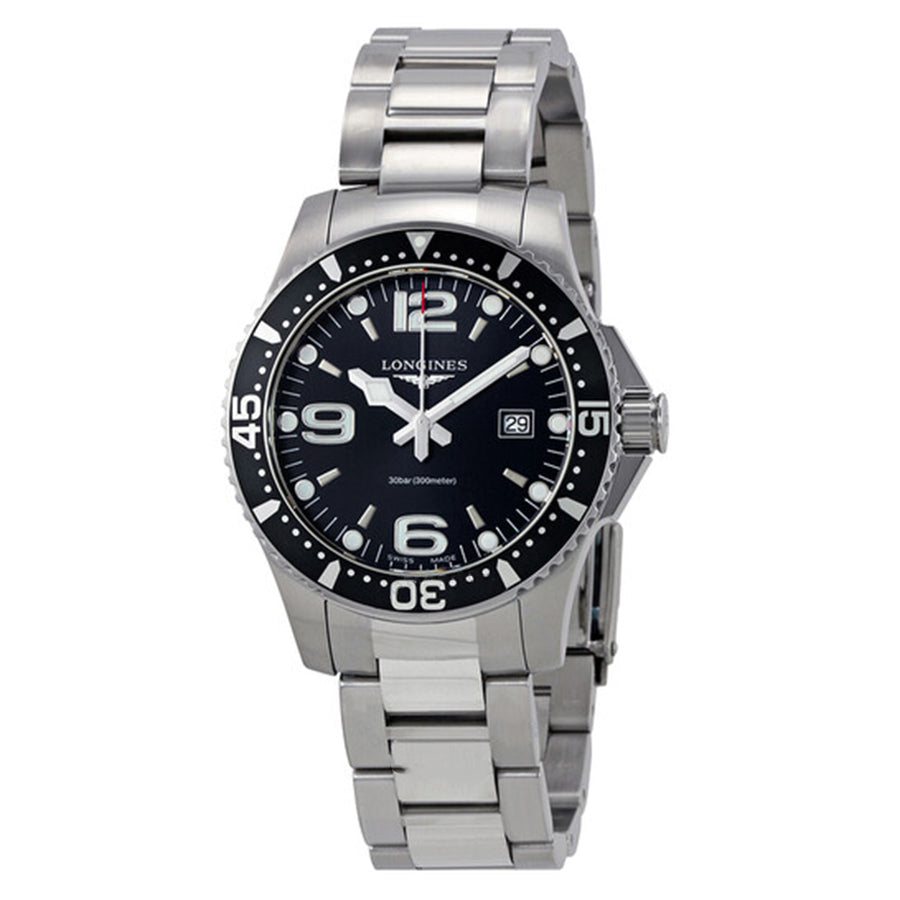 L37304566-Longines Men's L3.781.3.78.7  HydroConqest Black Dial  Watch