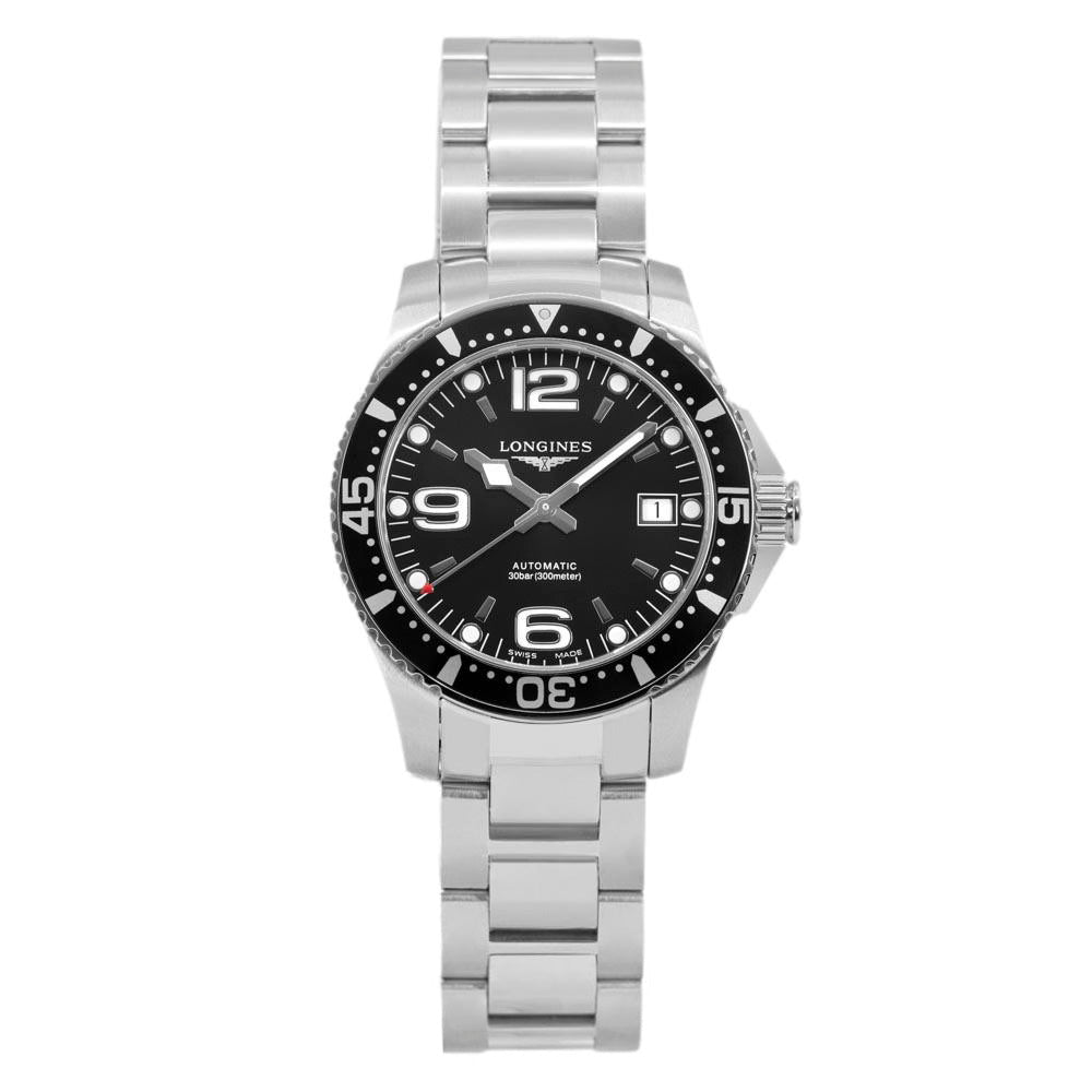L37414566-Longines Men's L3.741.4.56.6 HydroConqest Black Dial  Watch