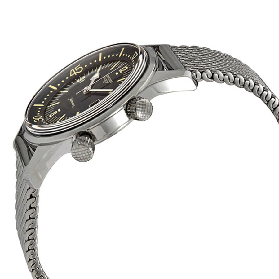 L37744506-Longines Men's L3.774.4.50.6 Legend Diver Black Dial Watch